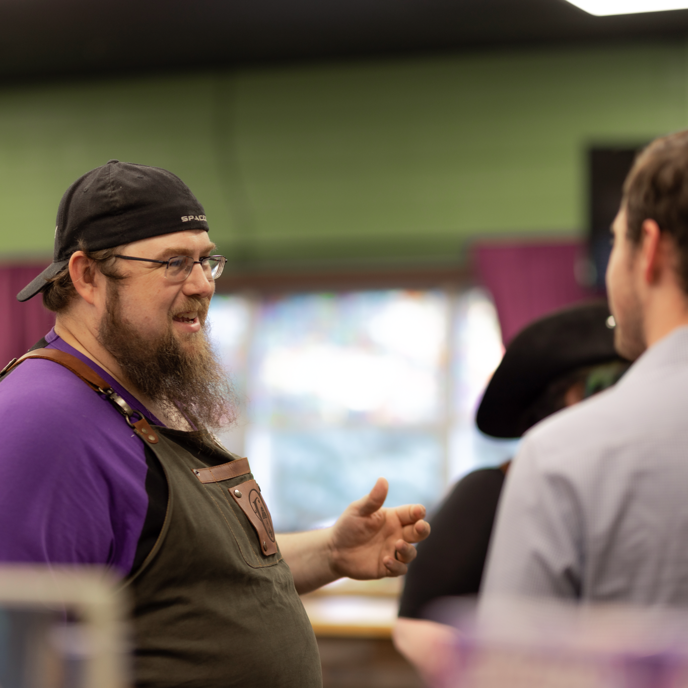 Ben-Talking-To-Members Ben talking with customers